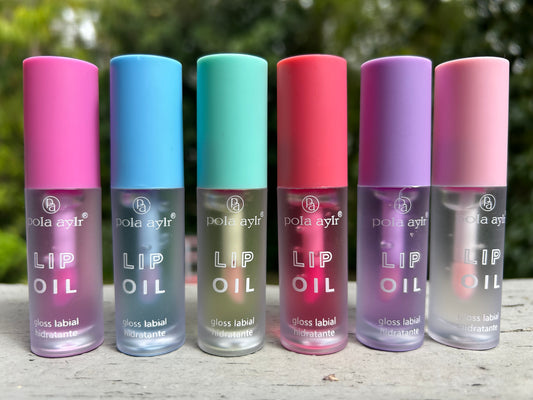 Assorted color changing lip oil